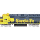 Athearn 90256 HO Santa Fe GP40X Short Hood Ready to Run #3800