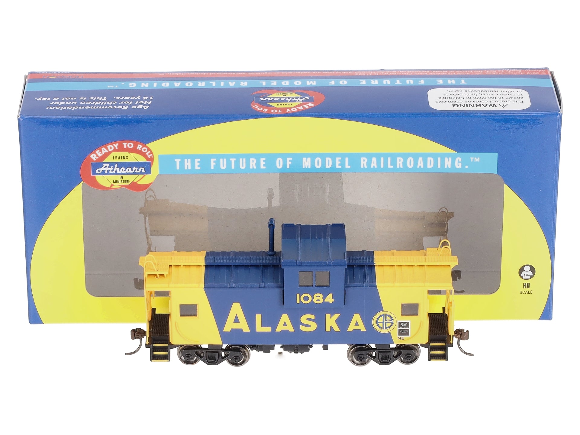 Athearn 29371 HO Alaska Wide Vision Caboose #1084