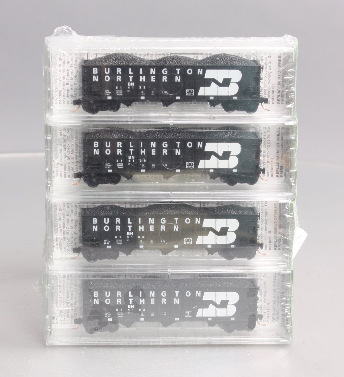 Micro-Trains NSC 05-54 N BN Hopper Car W/Load (Set of 4) MT/Box