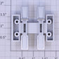 MTH HH5200204 Plastic Realtrax to Lionel Trestle Silver Adapter Tie Channel