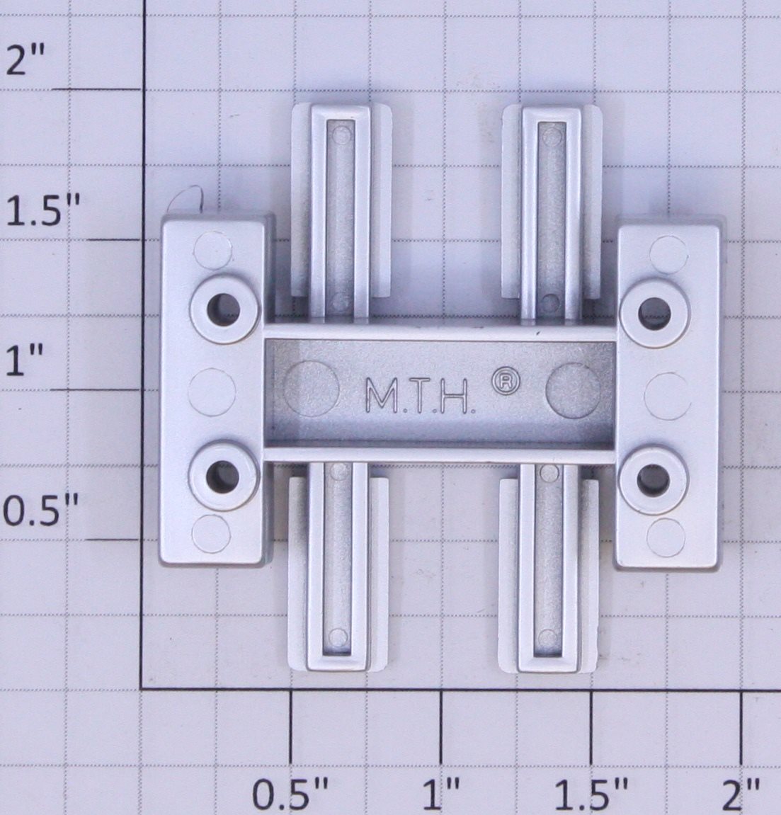 MTH HH5200204 Plastic Realtrax to Lionel Trestle Silver Adapter Tie Channel