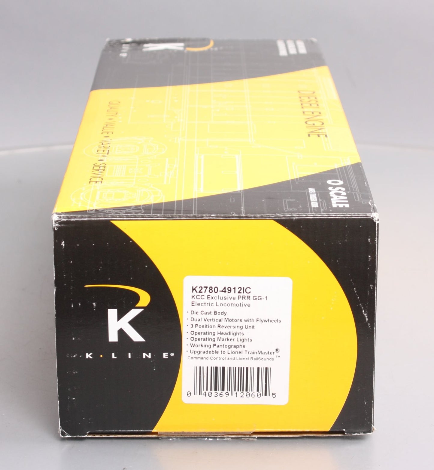 K-Line K2780-4912IC O Gauge Pennsylvania GG-1 Electric Locomotive #4912 LN/Box