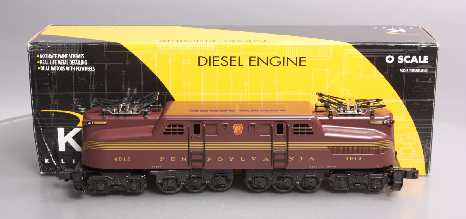 K-Line K2780-4912IC O Gauge Pennsylvania GG-1 Electric Locomotive #4912 LN/Box
