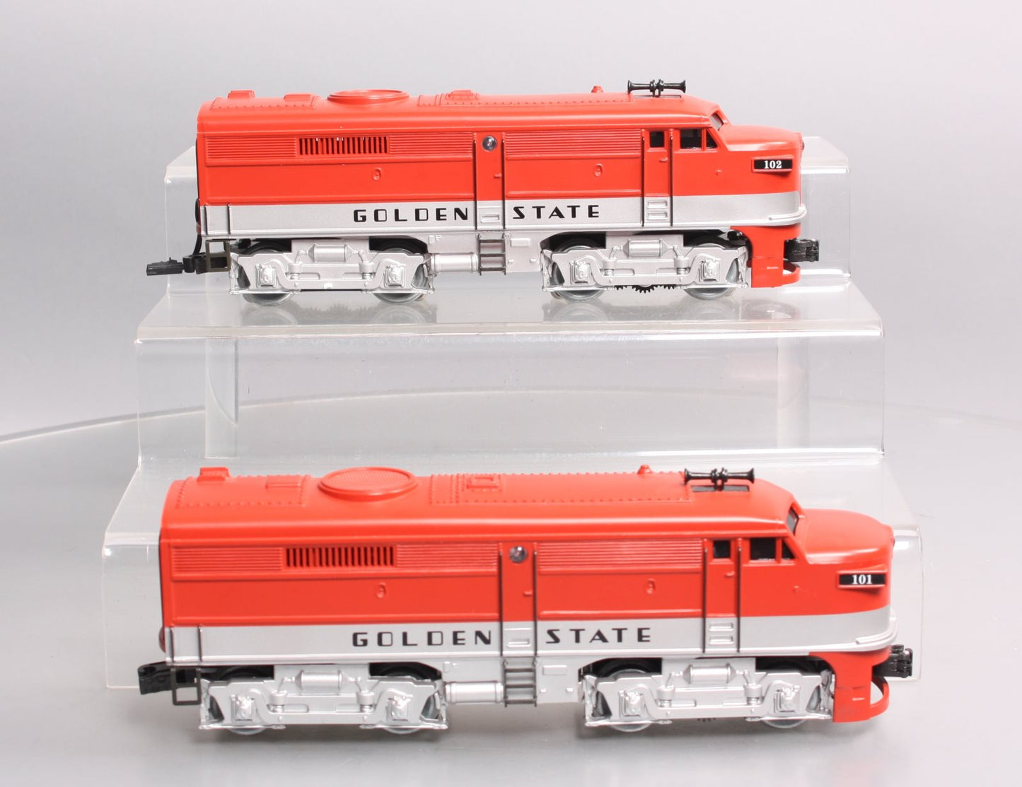 K-Line K-21321IC O Rock Island "Golden State" Twin A Alco Locomotives #101/102 EX/Box
