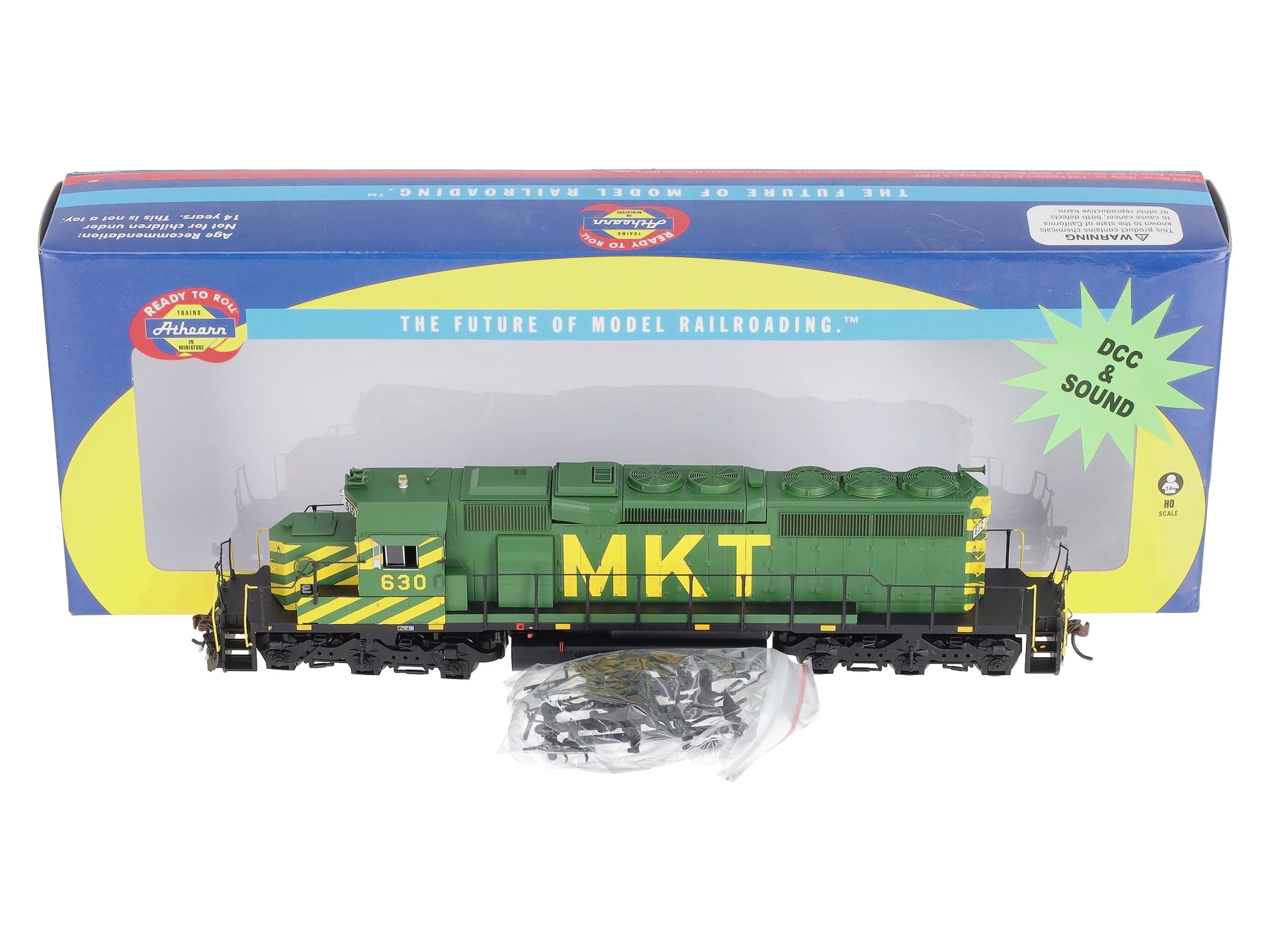 Athearn 98383 HO Missouri Kansas Texas SD40-2 Diesel Loco #630 w/DCC/Sound