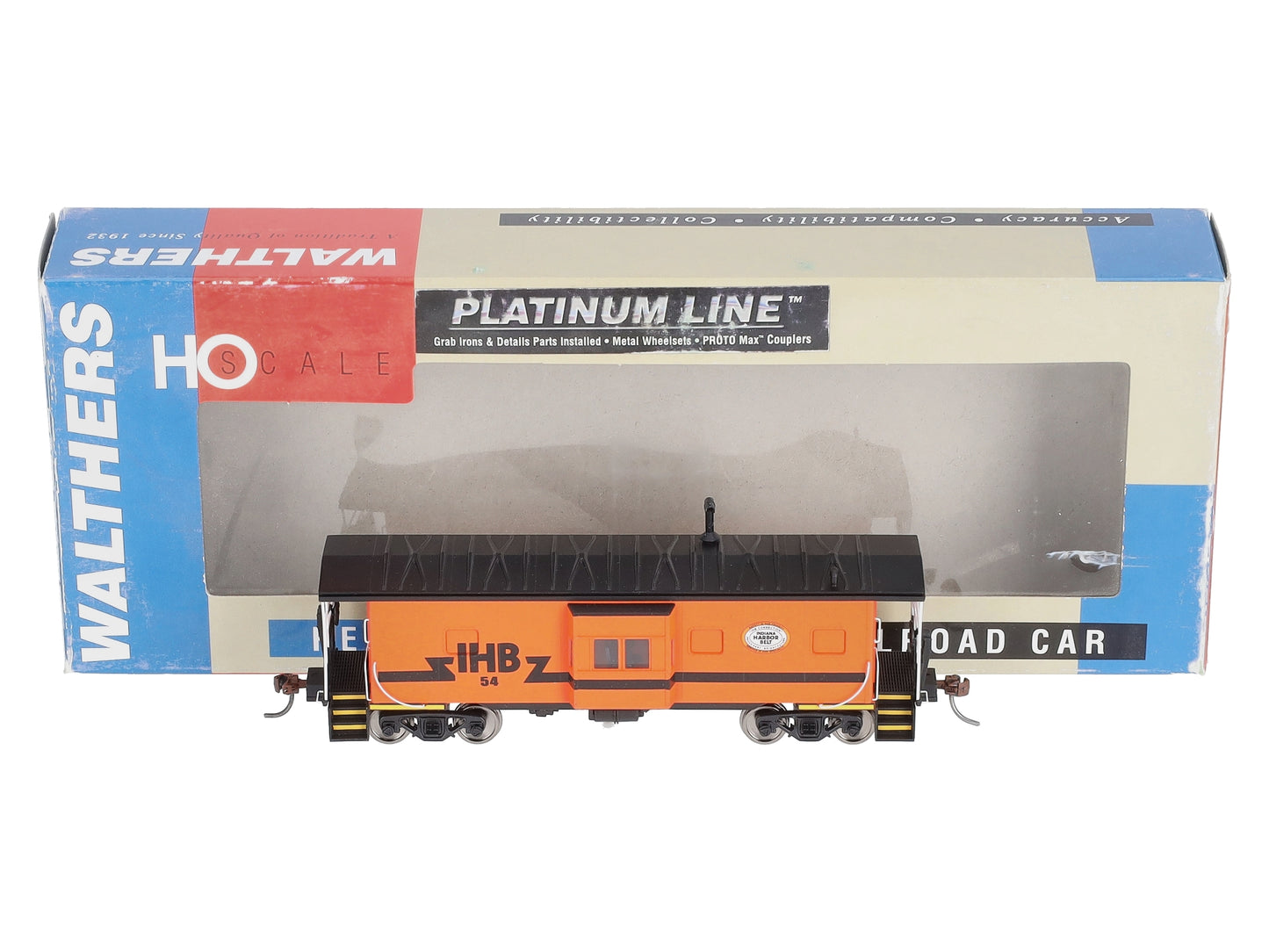 Walthers 40465 HO IHB Bay Window Caboose #54