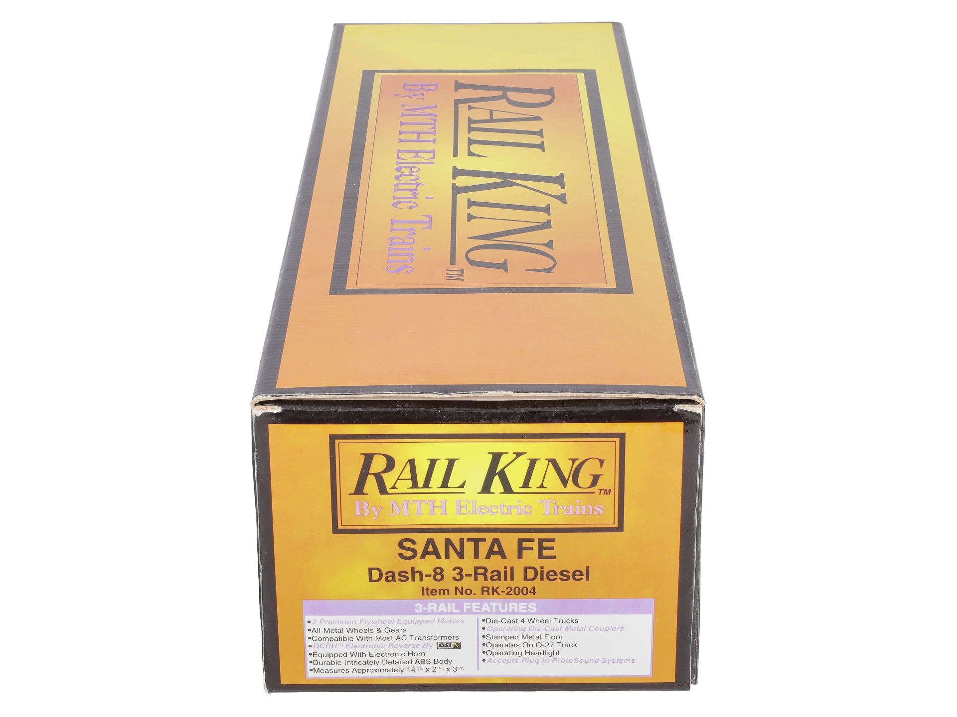 MTH 30-2004 O Gauge Santa Fe D-8 Diesel Engine w/Horn #560 LN/Box