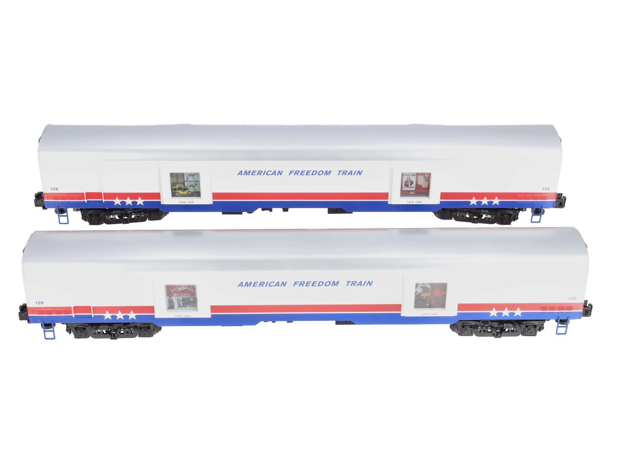 Lionel 6-83592 O Gauge American Freedom Train Passenger Car 2 Pack #108 & #109 LN/Box