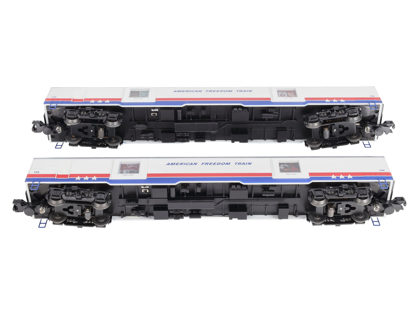 Lionel 6-83592 O Gauge American Freedom Train Passenger Car 2 Pack