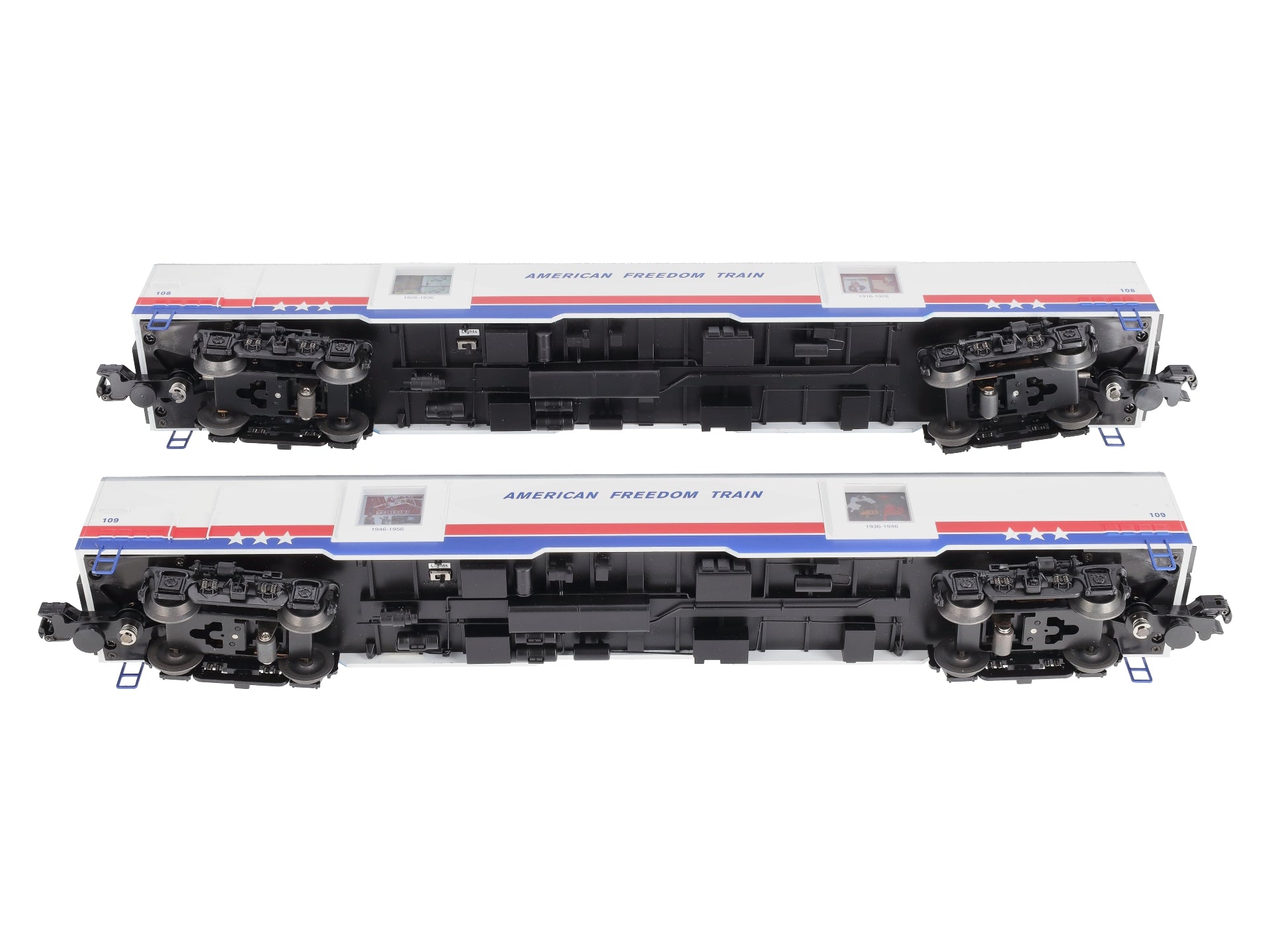 Lionel 6-83592 O Gauge American Freedom Train Passenger Car 2 Pack