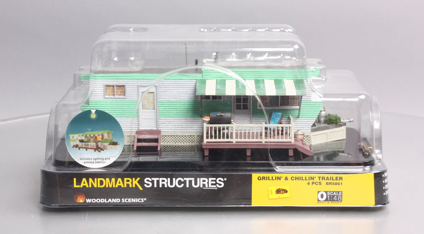 Woodland Scenics BR5861 O Built-&-Ready Grillin' & Chillin' Trailer