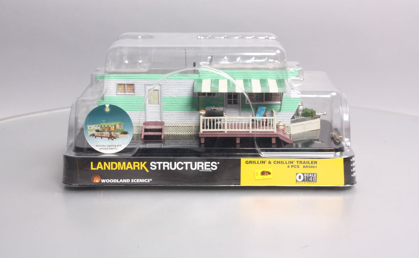 Woodland Scenics BR5861 O Built-&-Ready Grillin' & Chillin' Trailer
