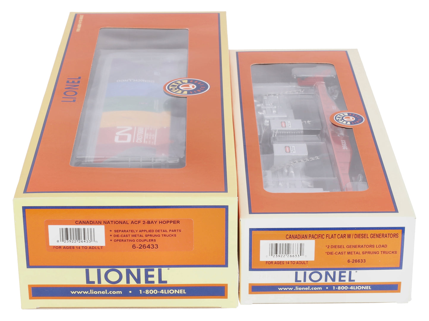 Lionel 6-11174 O Maple Leaf Add-On (Set of 2)