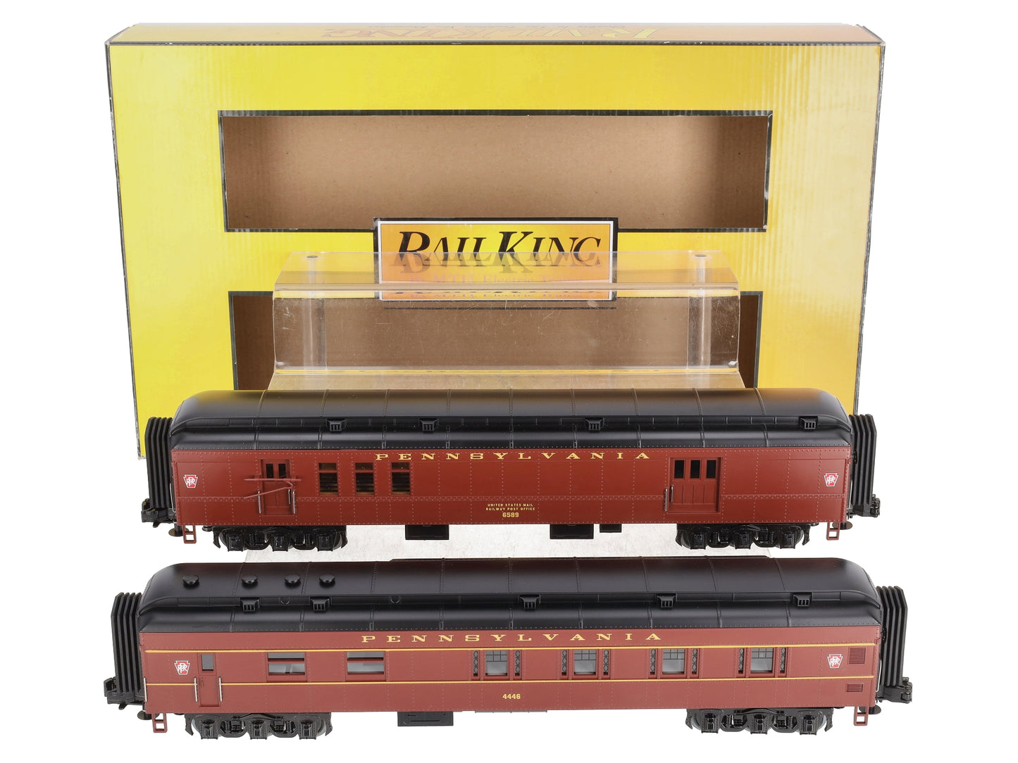 MTH 30-69207 O Pennsylvania RailKing 60' Madison Combo/Diner Set (Set of 2)