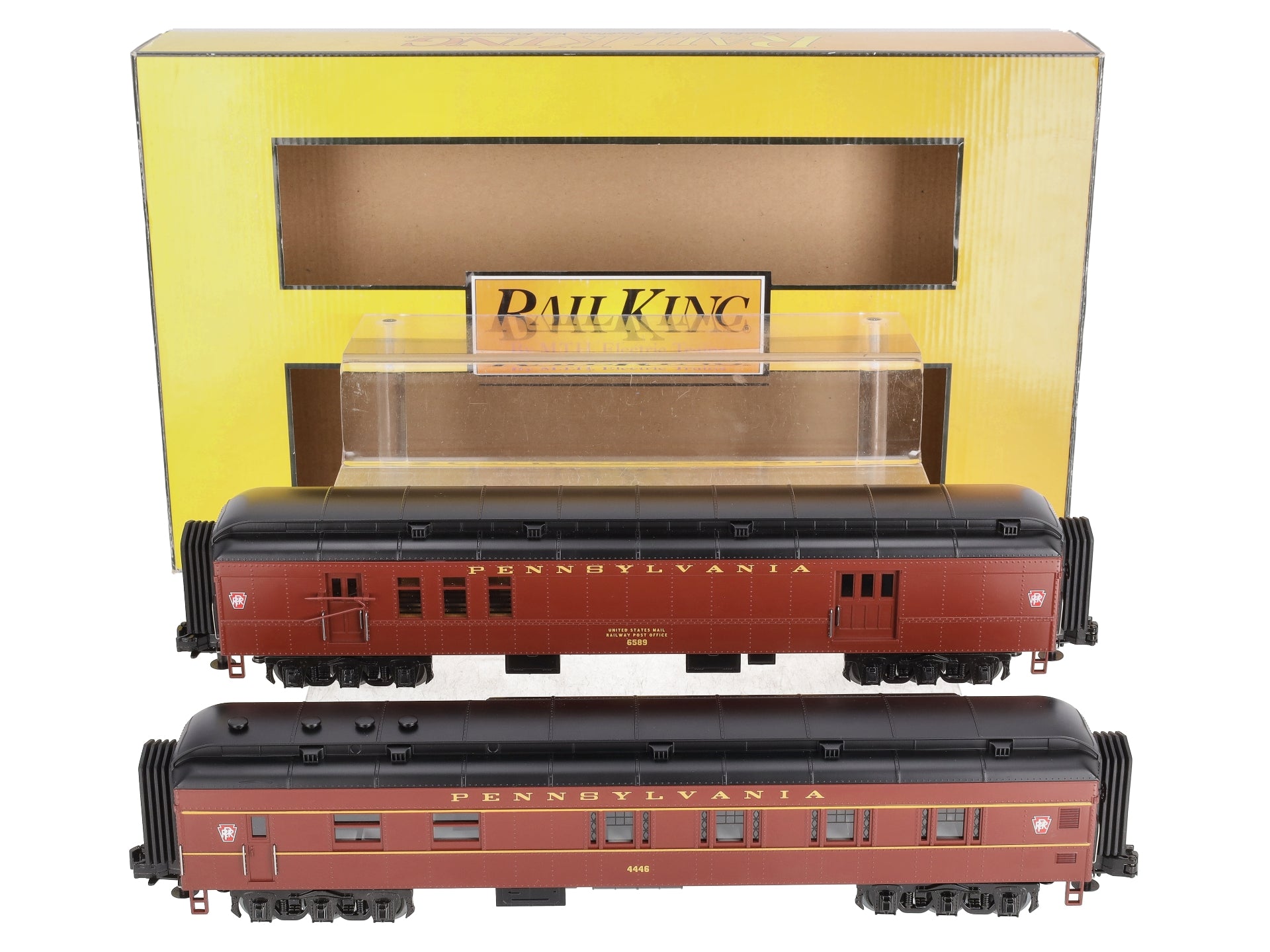 MTH 30-69207 O Pennsylvania RailKing 60' Madison Combo/Diner Set (Set of 2)
