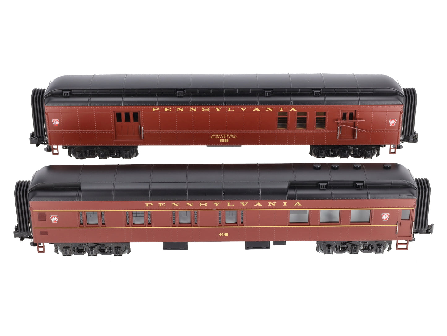 MTH 30-69207 O Pennsylvania RailKing 60' Madison Combo/Diner Set (Set of 2)