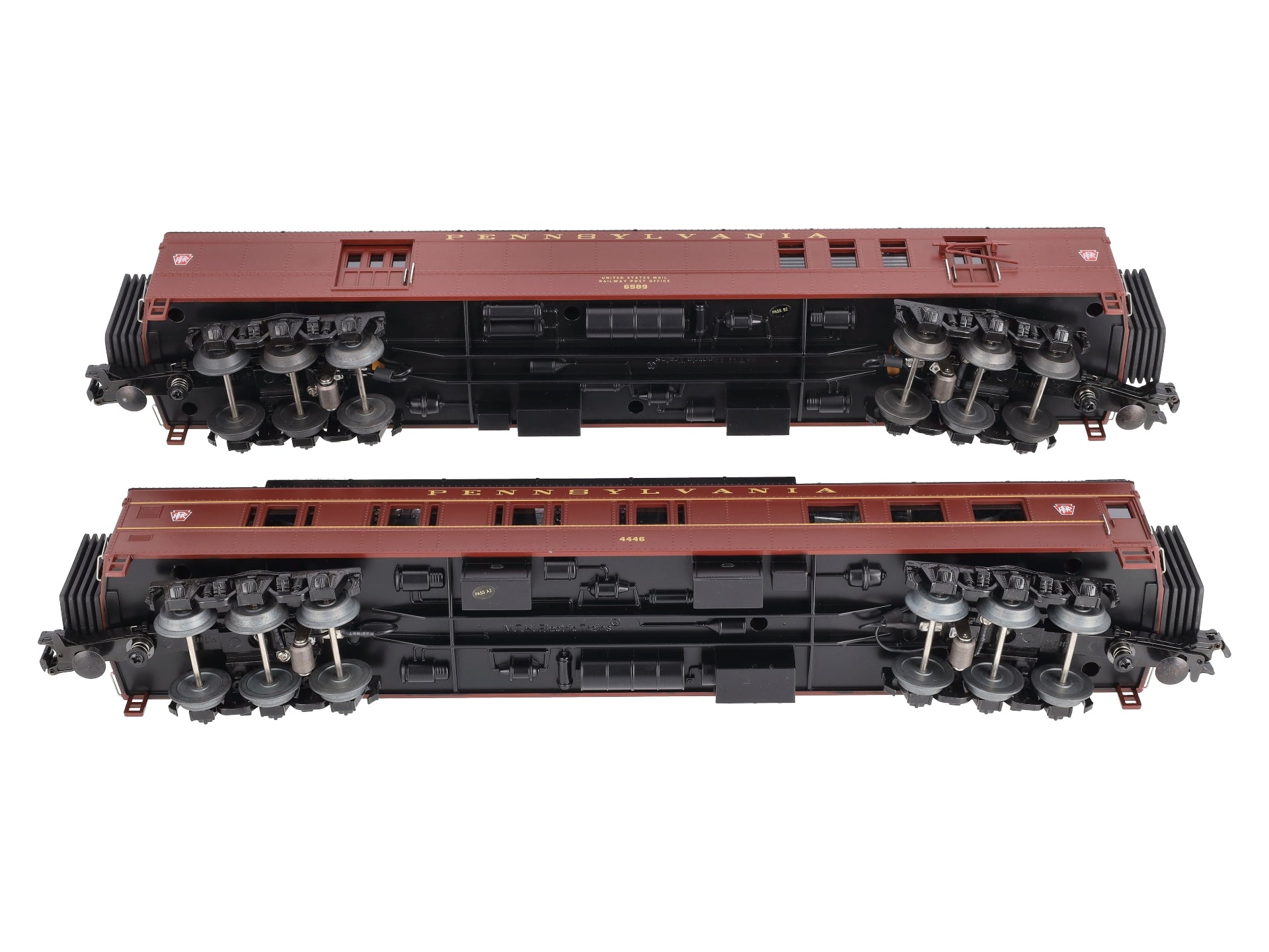 MTH 30-69207 O Pennsylvania RailKing 60' Madison Combo/Diner Set (Set of 2)