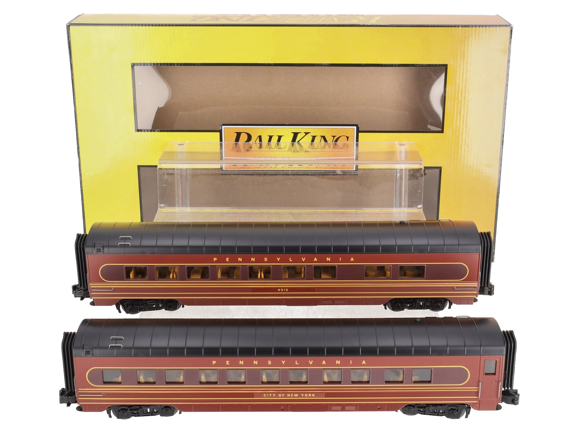 MTH 30-68091 O Pennsylvania 60' Streamlined Sleeper/Diner Set (Set of 2)