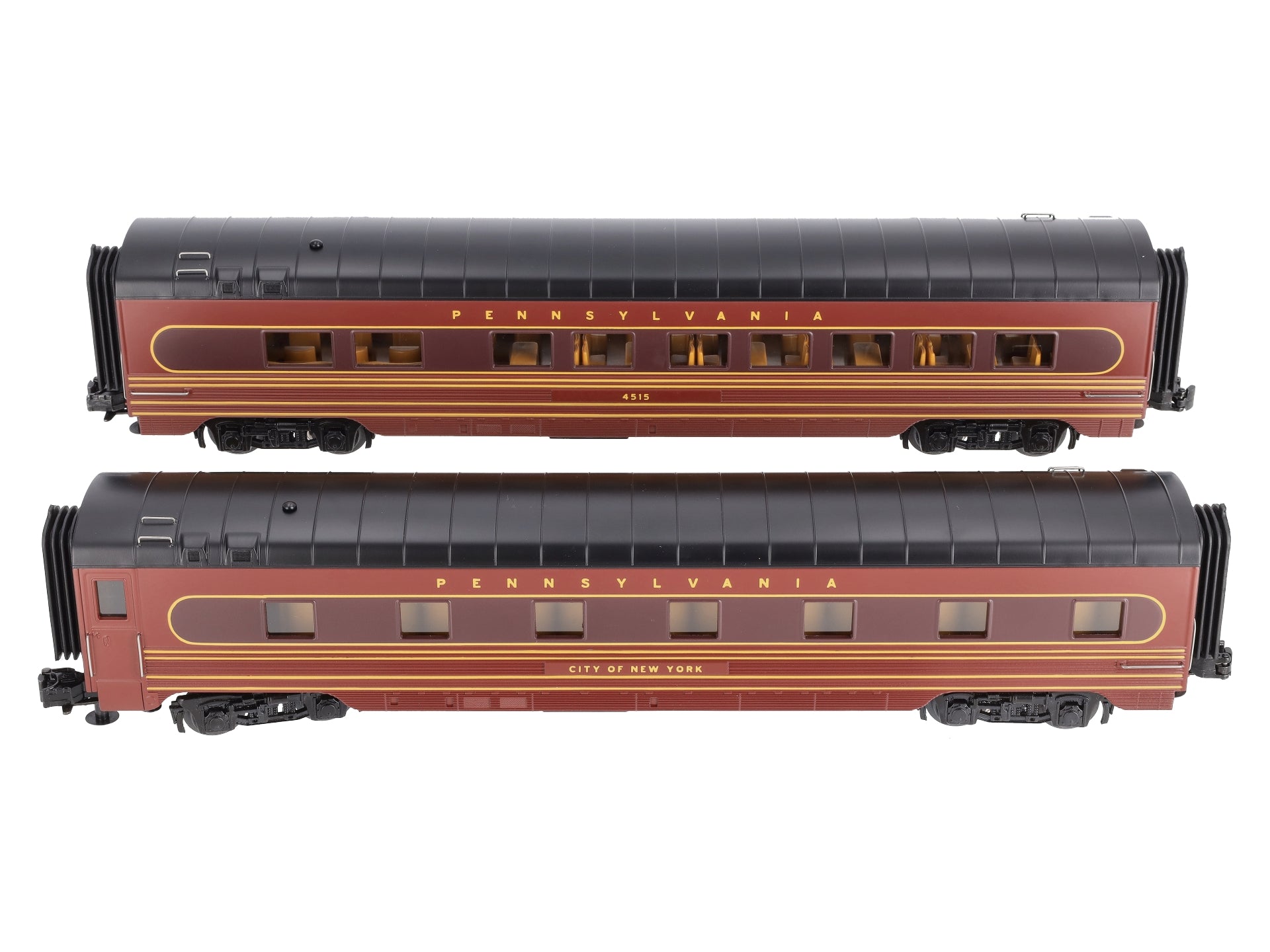MTH 30-68091 O Pennsylvania 60' Streamlined Sleeper/Diner Set (Set of 2)
