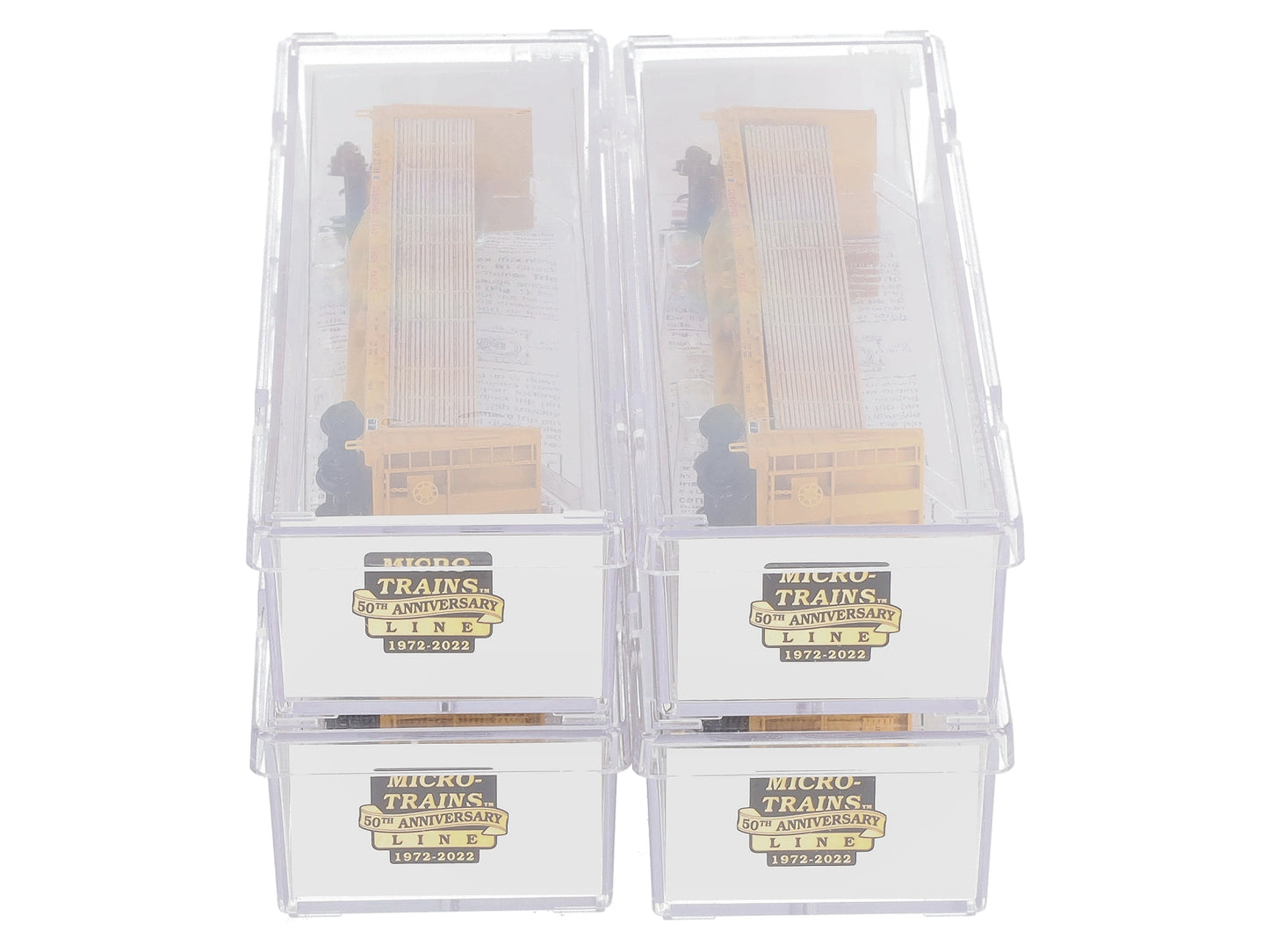 Micro-Trains 99300185 N UP 61' Flat Car Runner Pack w/Load (Pack of 4)
