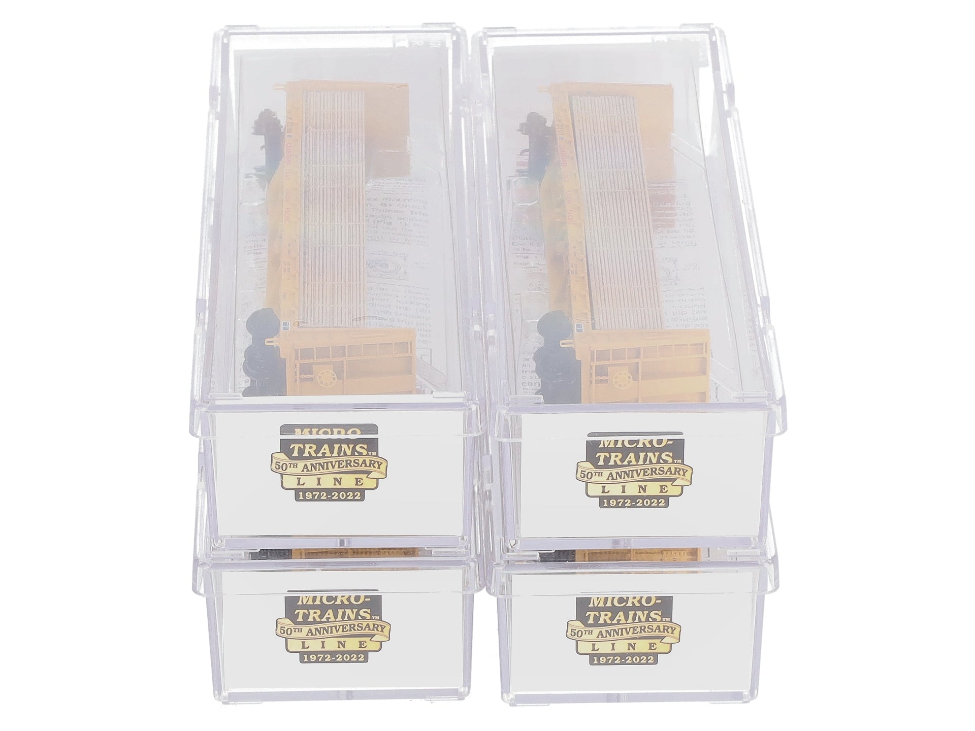 Micro-Trains 99300185 N UP 61' Flat Car Runner Pack w/Load (Pack of 4)