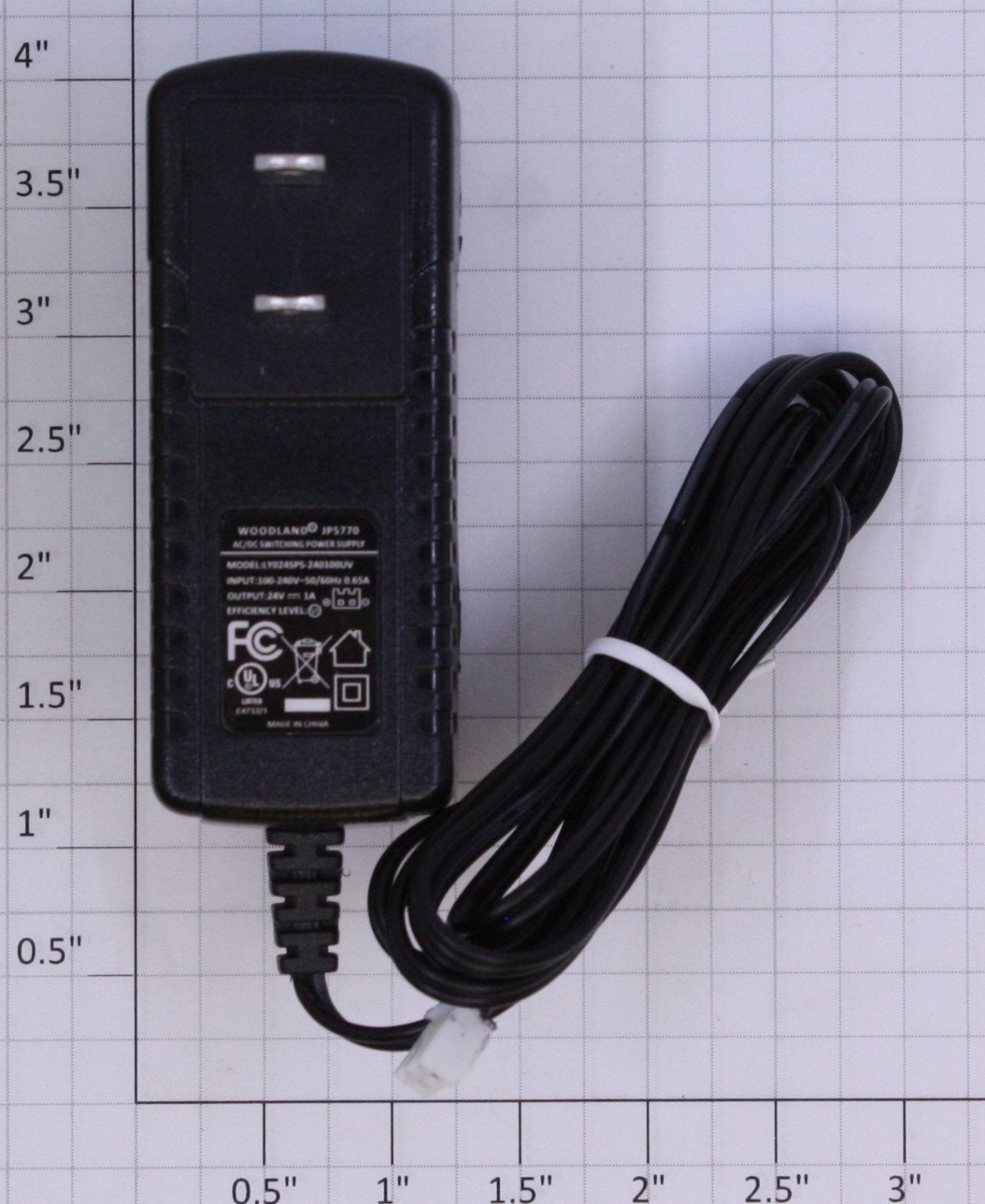 Woodland Scenics JP5770 2-Pin AC / DC Switching Power Supply 24V @ 1A