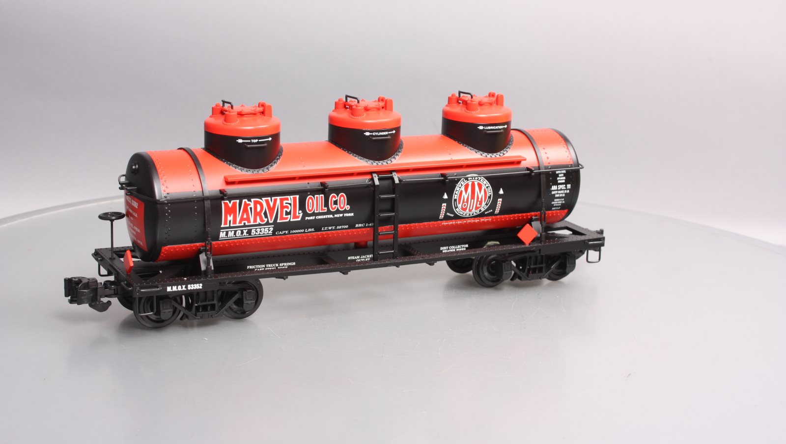 Aristo-Craft 41611 G Gauge Marvel Oil Triple Dome Tank Car #53352