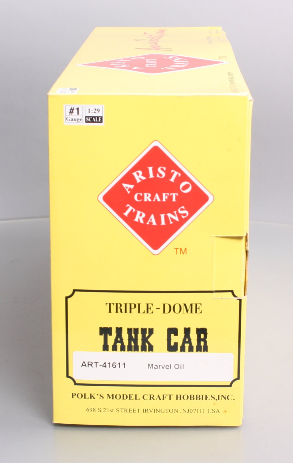 Aristo-Craft 41611 G Gauge Marvel Oil Triple Dome Tank Car #53352