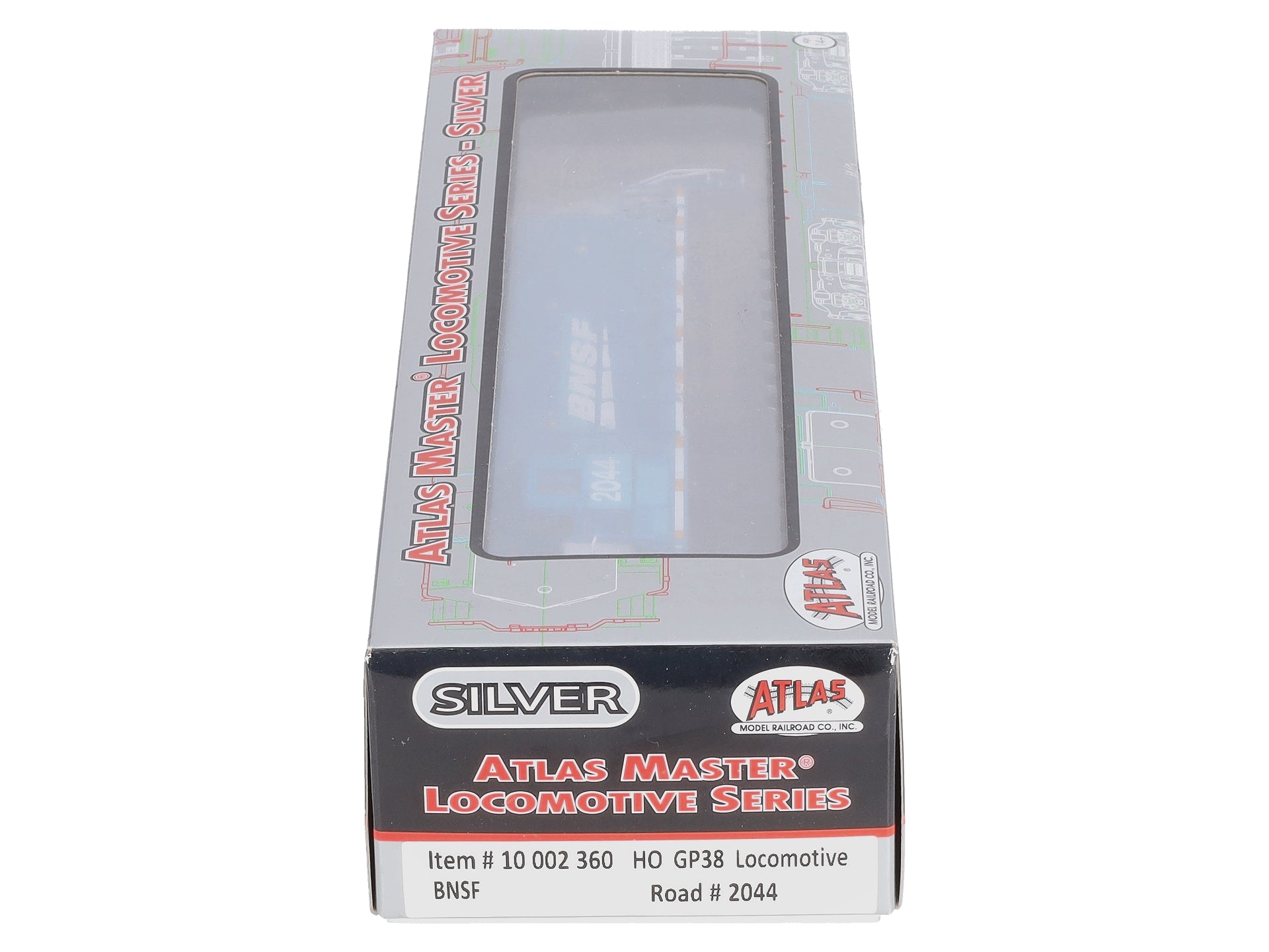 Atlas 10002360 HO BNSF GP38 Low Nose Diesel Locomotive #2044 (Silver Series)
