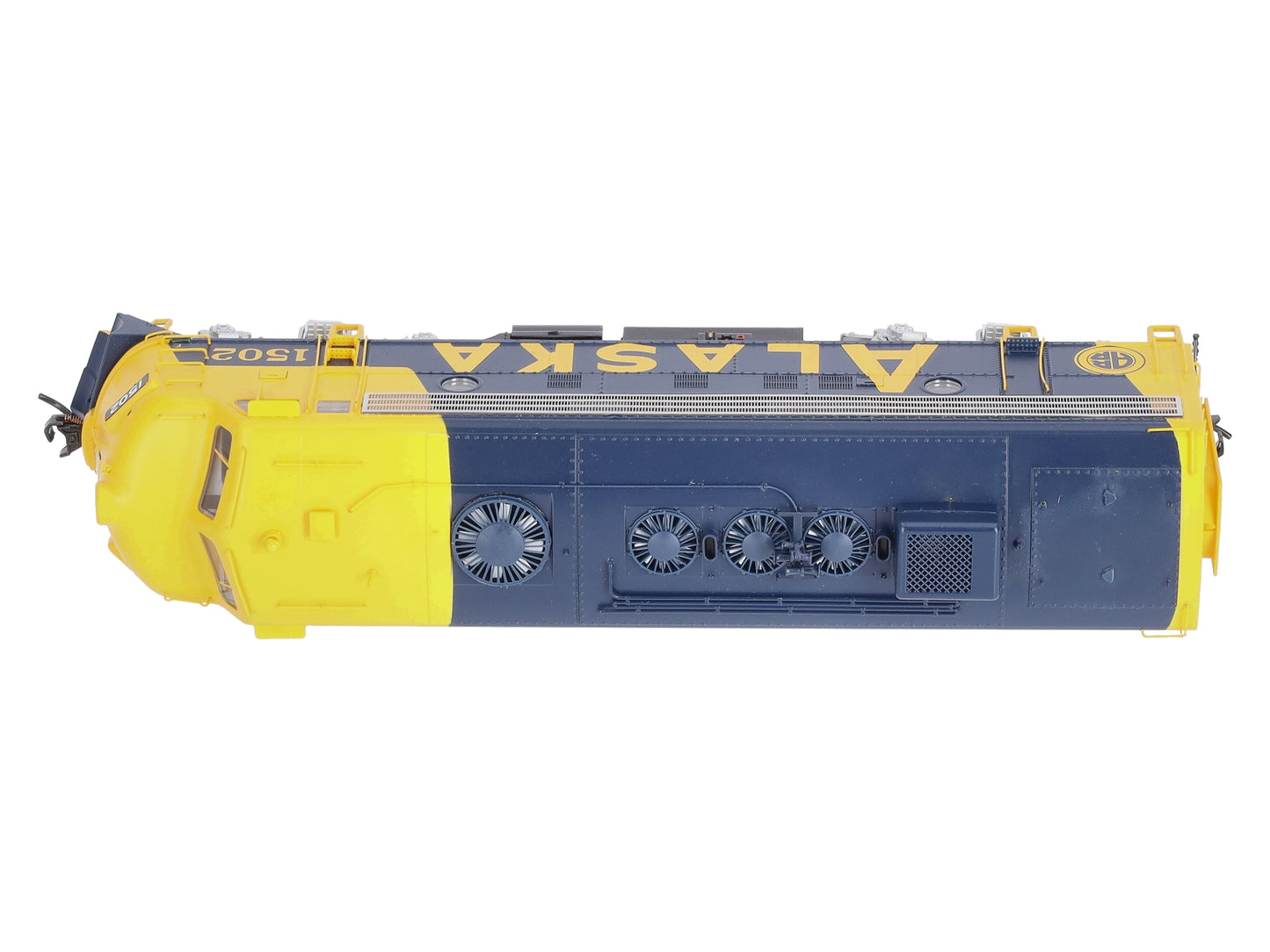 Walthers 920-47711 HO Alaska EMD F7A w/48" Dynamic Fan-Standard DC #1502
