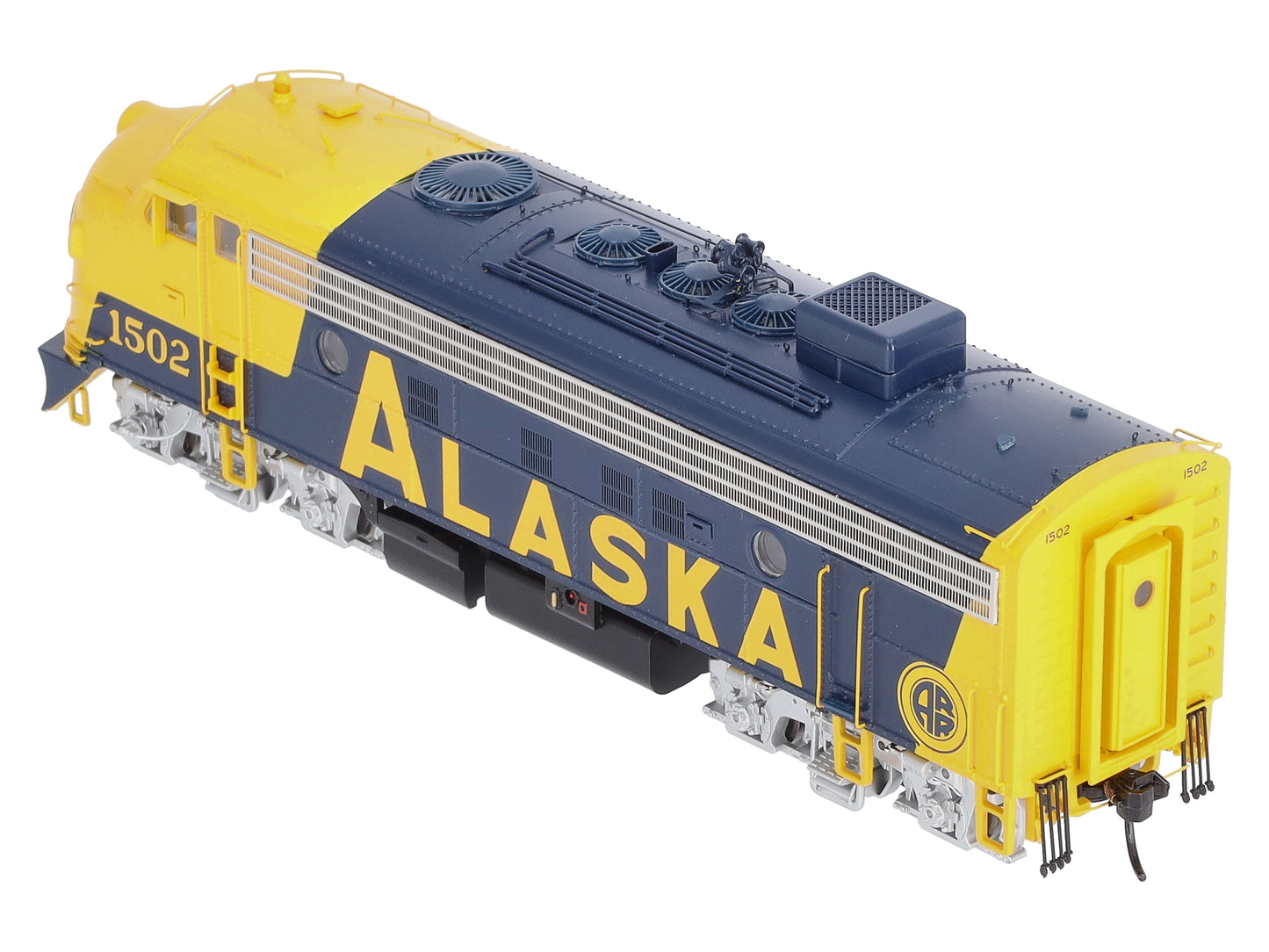Walthers 920-47711 HO Alaska EMD F7A w/48" Dynamic Fan-Standard DC #1502