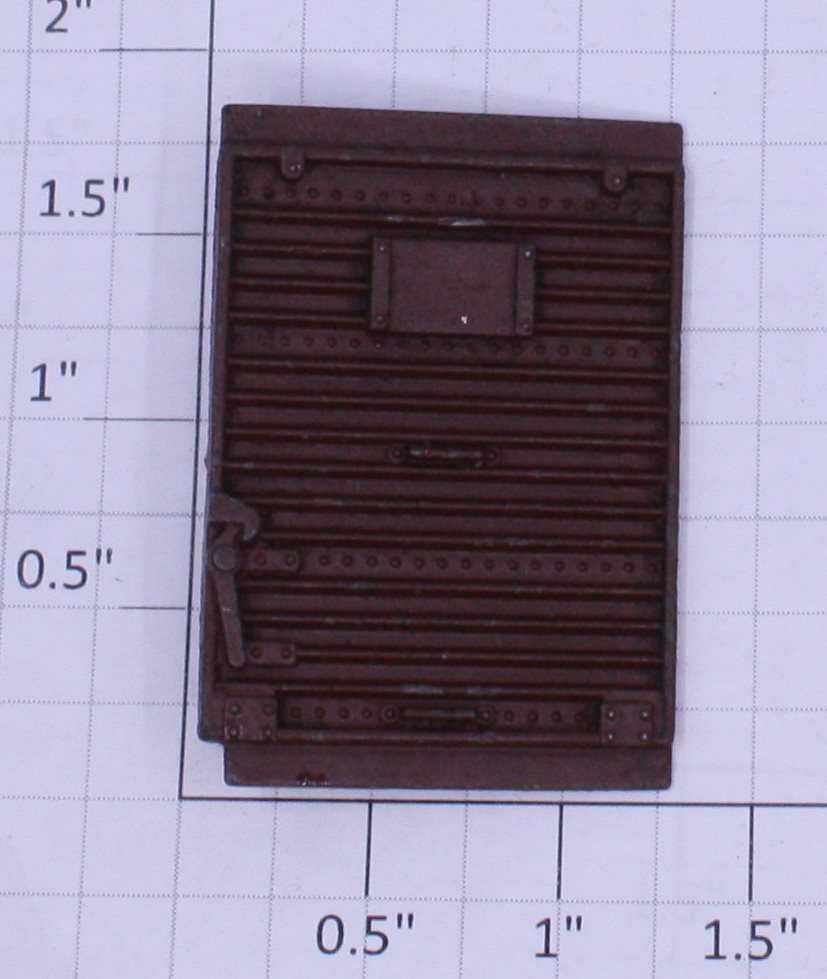 Lionel 2758-12 Right Hand Brown Metal Box Car Door with Post