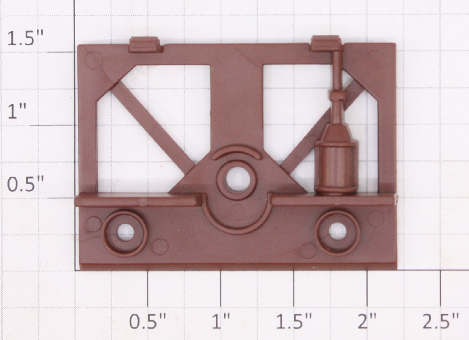 Lionel 12038-25 Red Oxide 3-Bay Hopper Front Truck Bracket