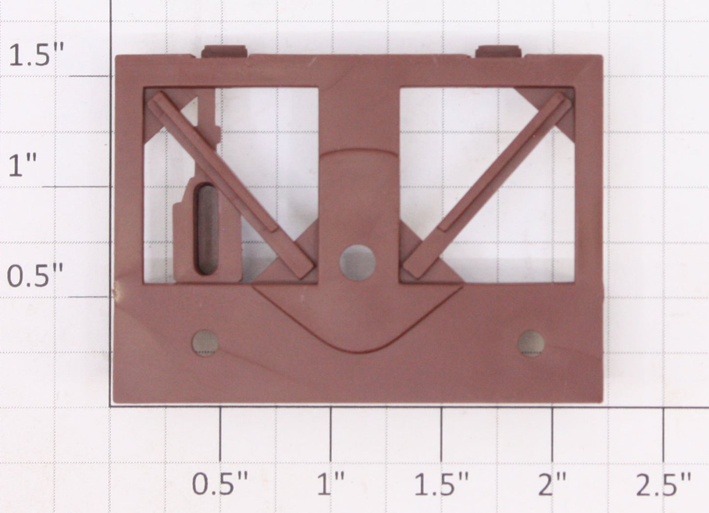 Lionel 12038-25 Red Oxide 3-Bay Hopper Front Truck Bracket