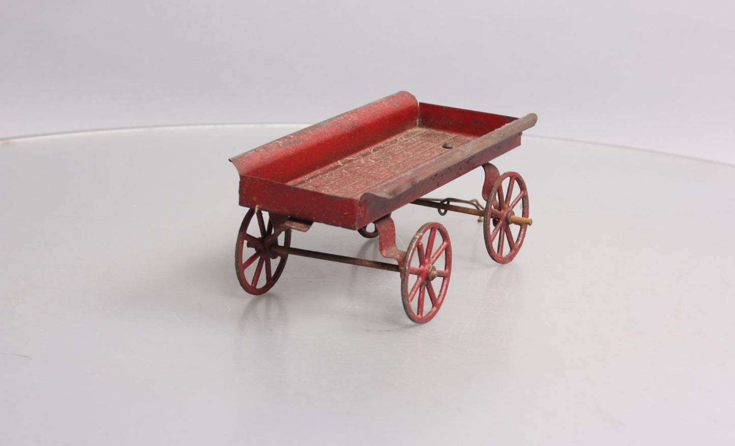 Vintage Tinplate Tractor Wagon VG