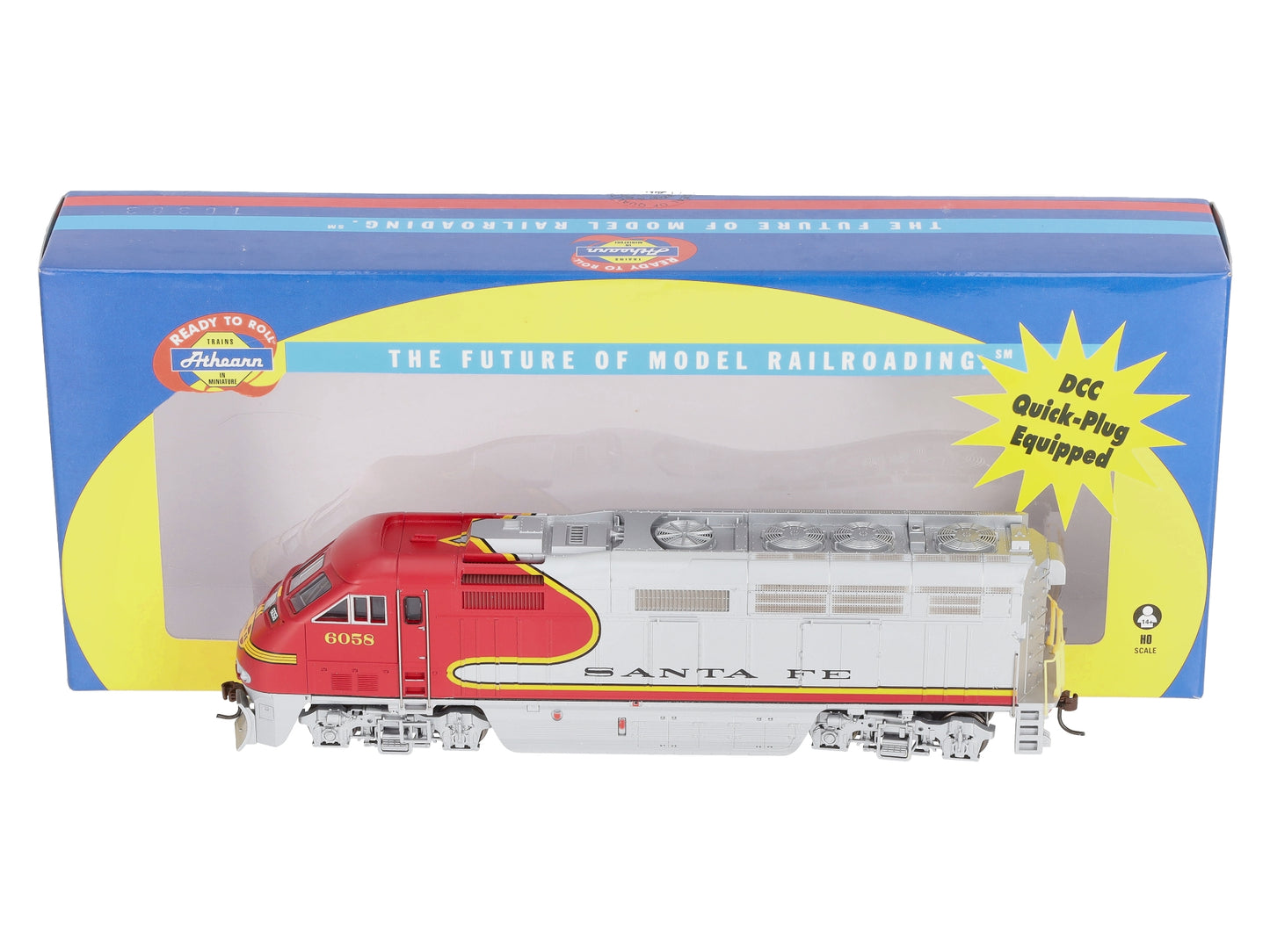 Athearn 26342 HO Santa Fe Passenger F59PHI Diesel Locomotive #6058