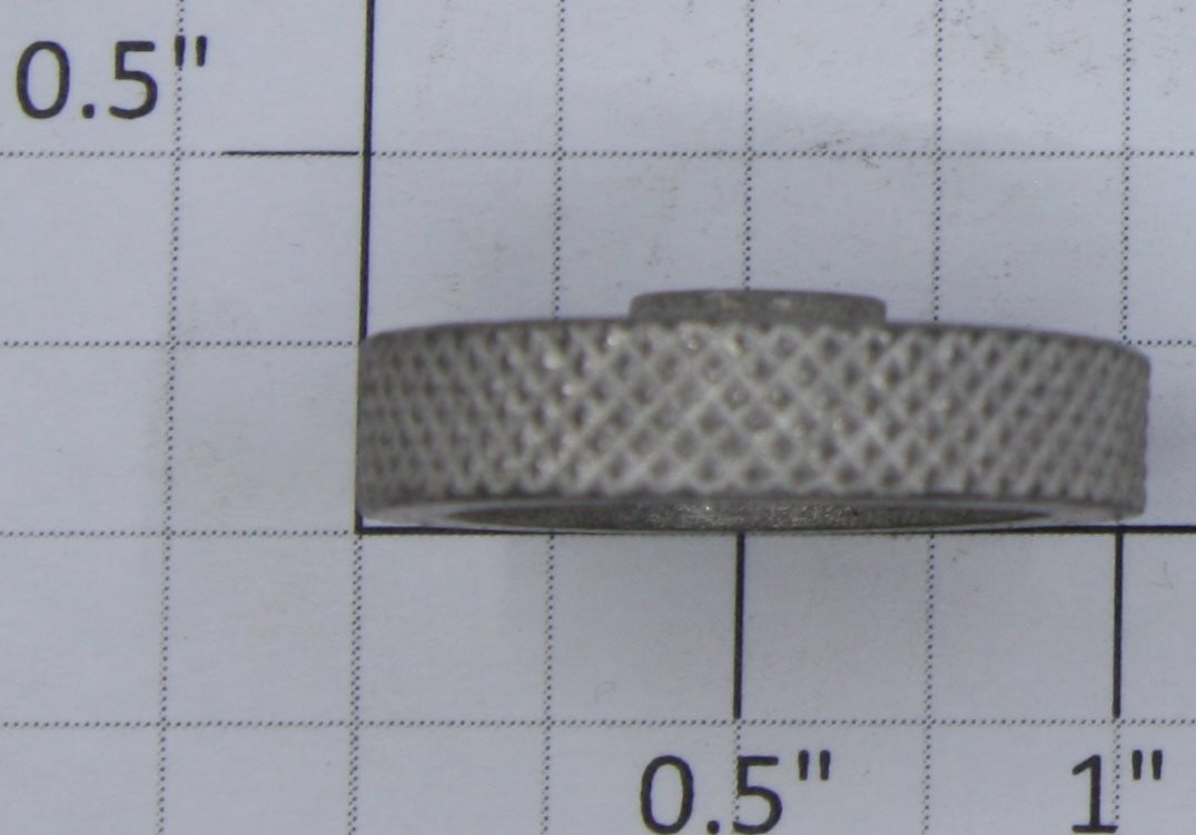 Lionel 219-22 Nickel Crane Handwheel with Oval Hole