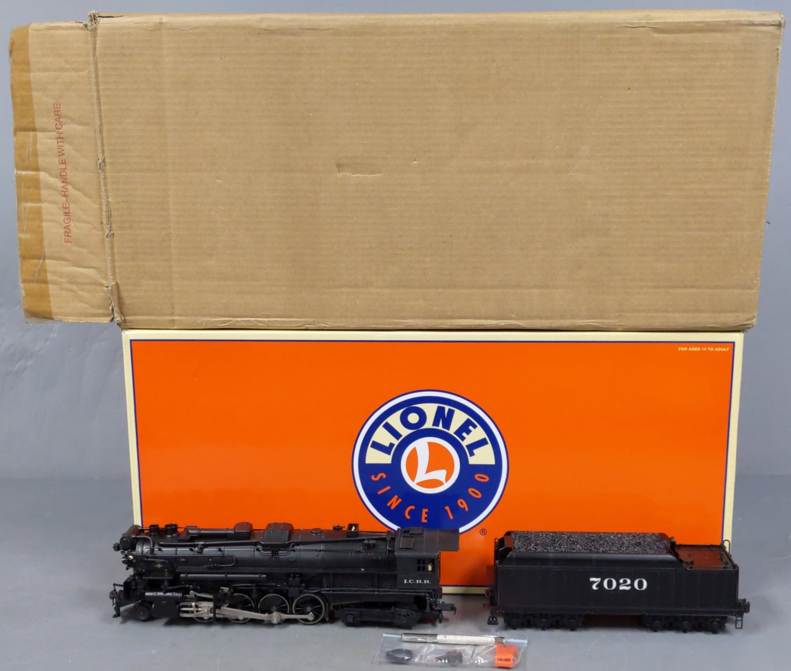 Lionel 6-11391 O Illinois Central 2-8-4 Berkshire Steam Loco #7020 with LEGACY