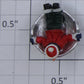 K-Line K42423-8 Skating Pond Sledding Child Figure with Blue Sled