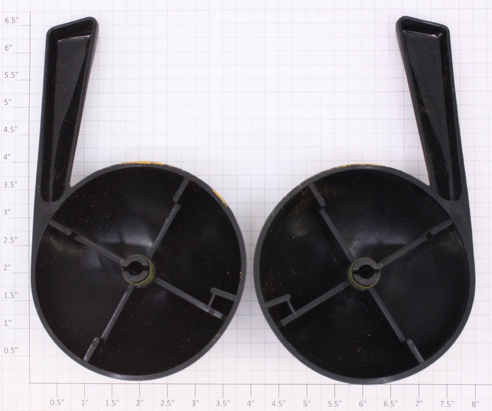 Lionel ZW-96/99 O Gauge Control Dial Handles with Yellow Lettering (2)