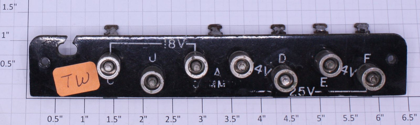 Lionel 21-101 Type "TW" Transformer Terminal Plate Assembly