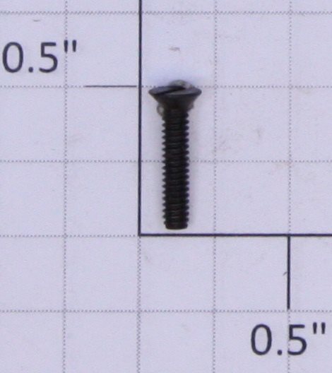 Lionel #3-48 x 1/2" Black Slotted Flat Head Screw