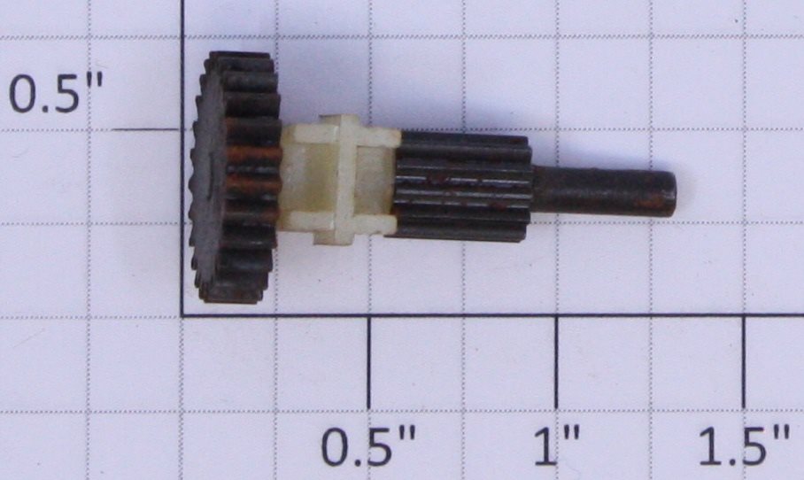 Lionel 55-32 Tie-Jector Pinion & Shaft Assembly