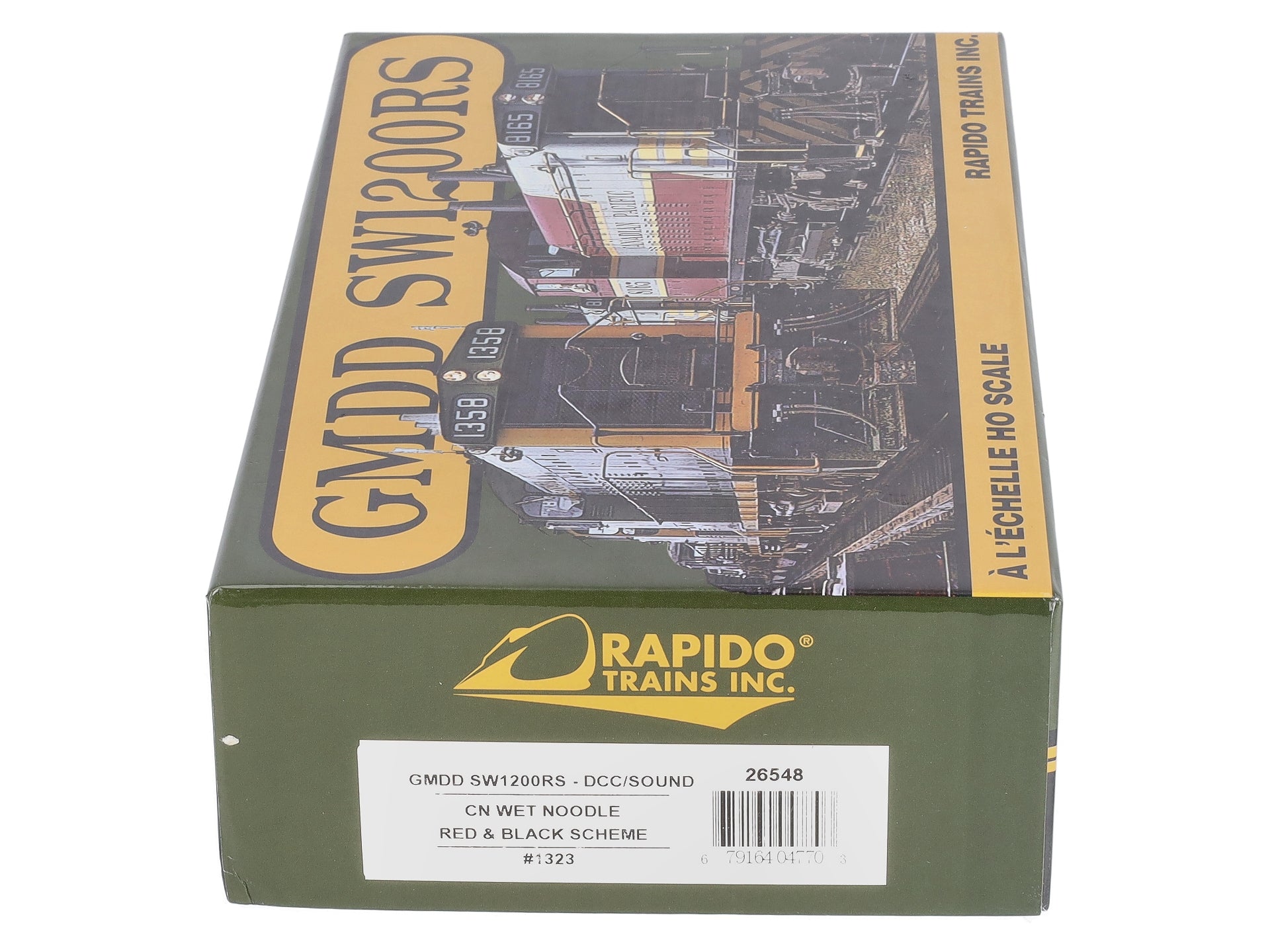 Rapido Trains 26548 HO CN SW1200RS Wet Noodle Diesel Locomotive #1323 w/DCC