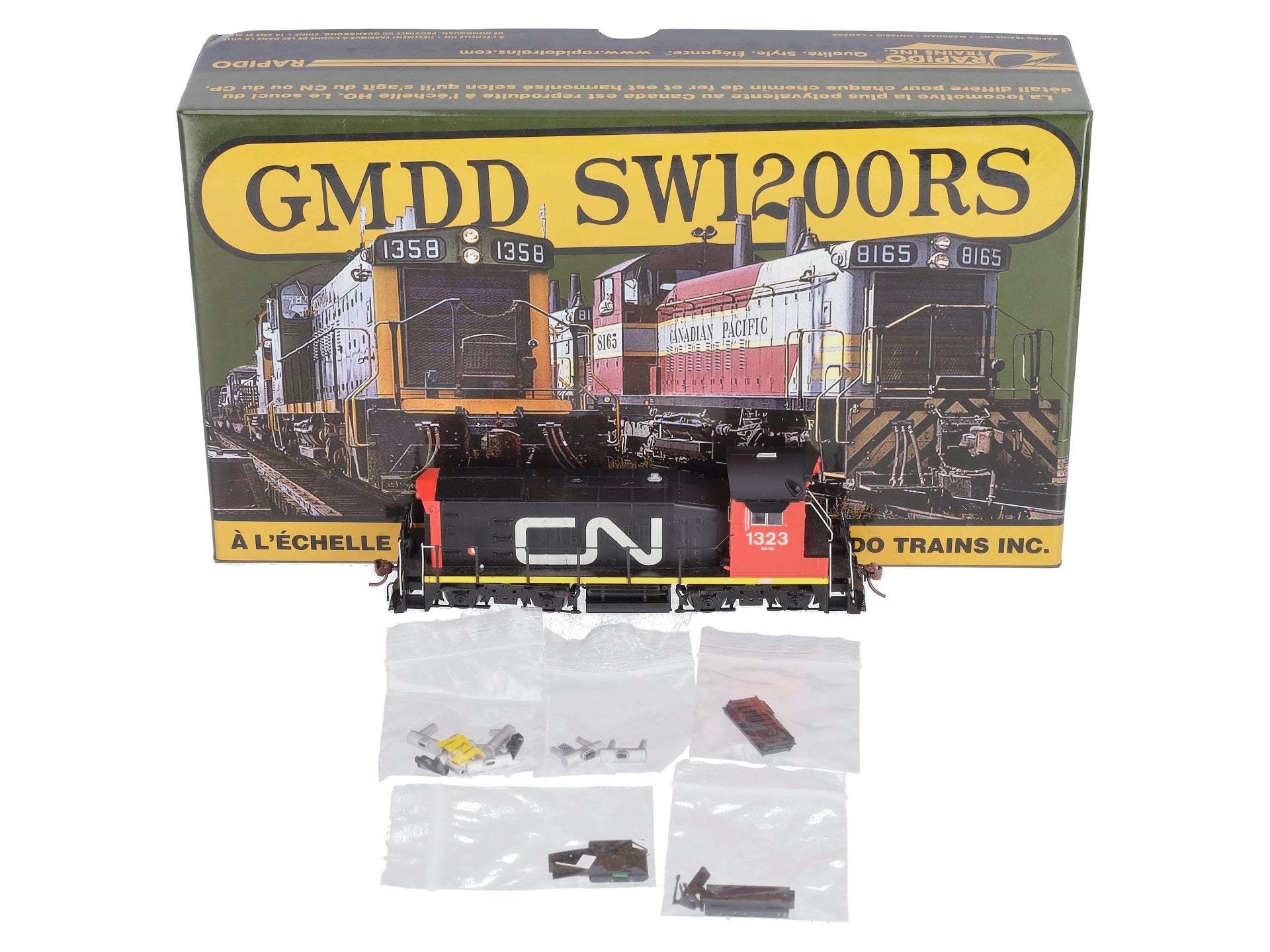 Rapido Trains 26548 HO CN SW1200RS Wet Noodle Diesel Locomotive #1323 w/DCC