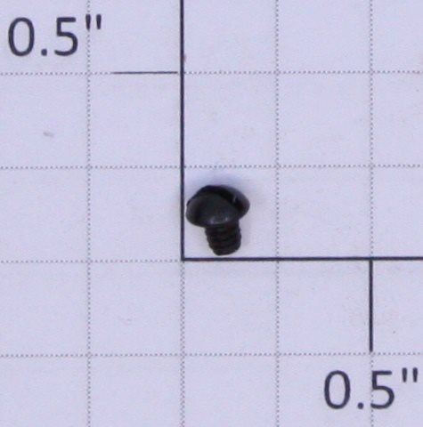 Lionel #3-48 x 1/8" Black Round Head Slotted Screw