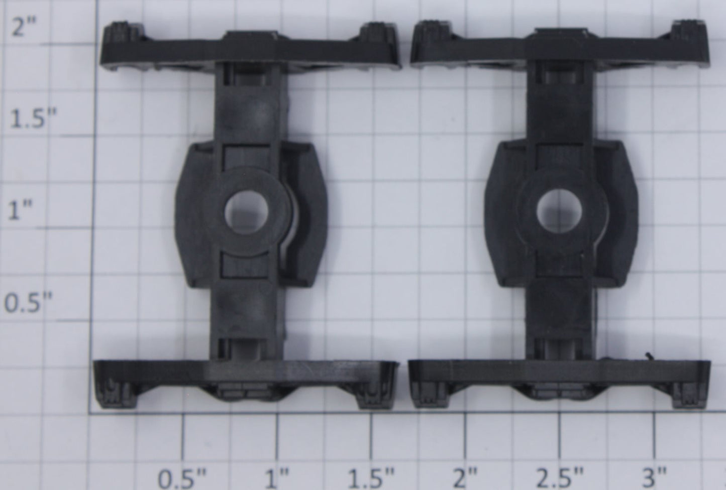 Atlas P2RST-1 2-Rail Plastic Plain Truck (Bag of 2)
