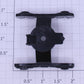 Lionel 9150-85X Plain Plastic Roller Bearing Truck Frame Only
