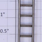 MTH TP-OT00021 800 Series 6-Rung Nickel Ladder - Fits 255, 260, 263, 2262W