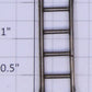 MTH TP-OT00021 800 Series 6-Rung Nickel Ladder - Fits 255, 260, 263, 2262W